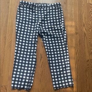 Banyan republic ginghamStylish Black and White Checkered Men's Pants